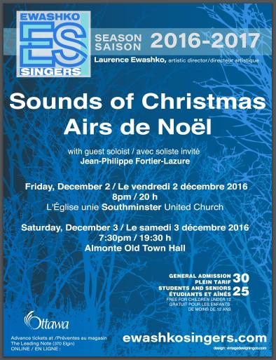 Ewashko Singers Christmas concert 2016 - Sounds of Christmas